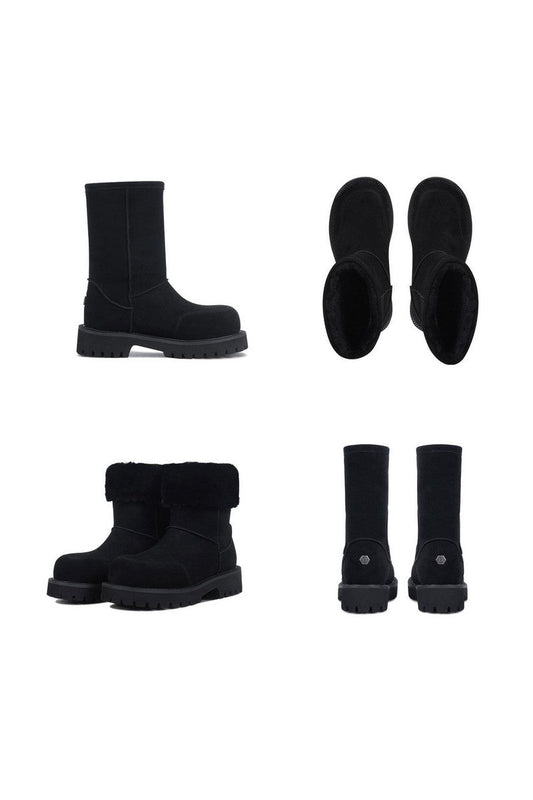 Tall Fleece Snow Boots