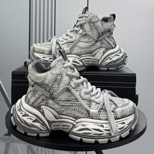 Embroidery Rope Lace Sneaker Boots