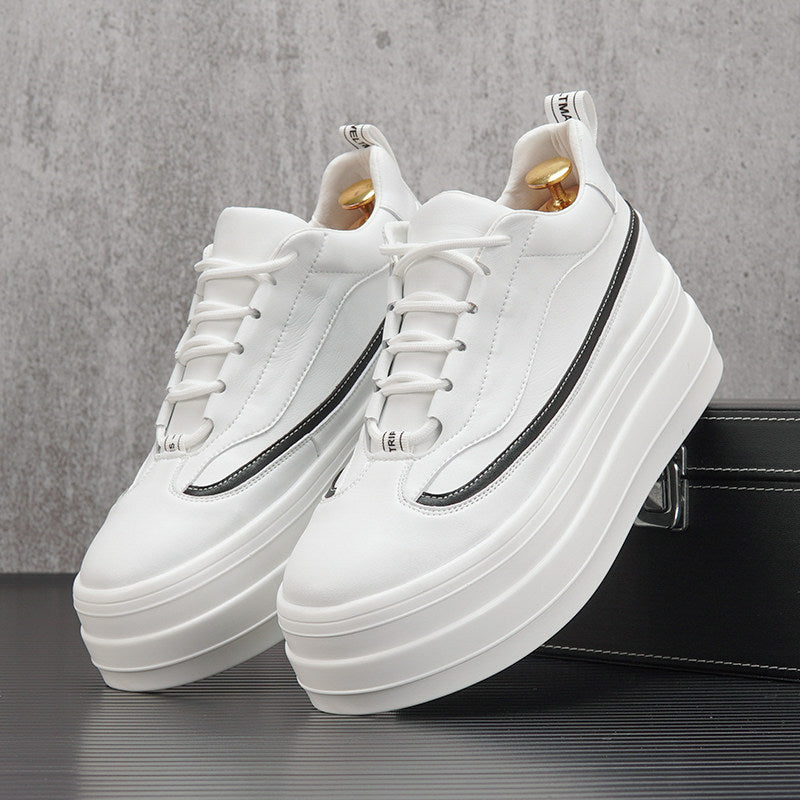 Thick-Sole Height-Increasing Skate Sneakers