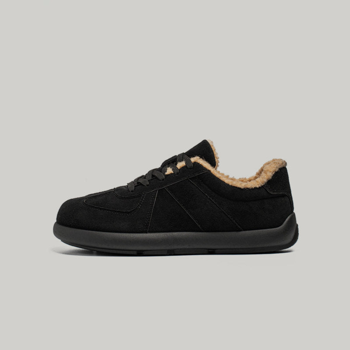 Fleece Lining Lace-Up Sneakers