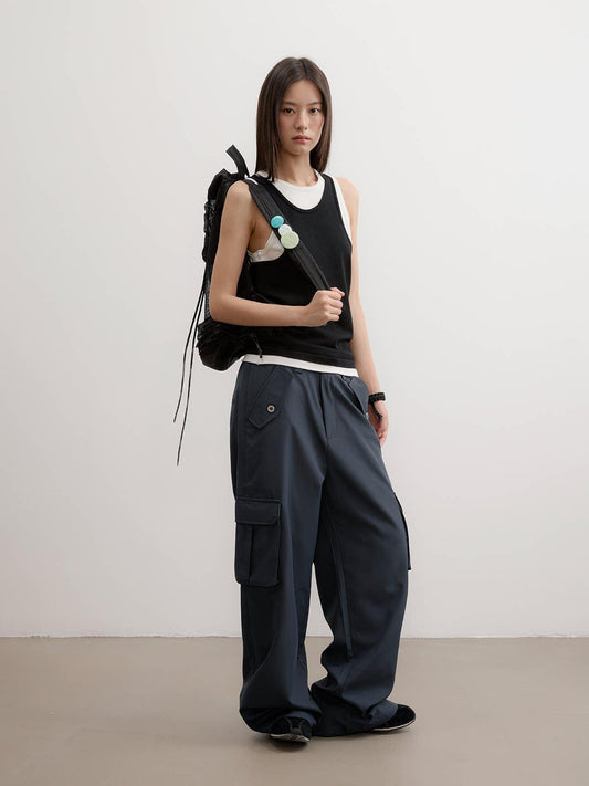 Versatile Wide Leg Cargo Pants