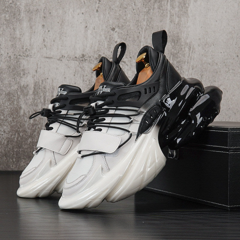 Strap Panel Air Sole Chunky Sole Sneakers