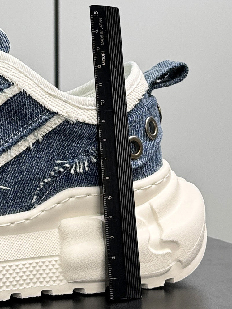 Panel Chunky Sole Sneakers