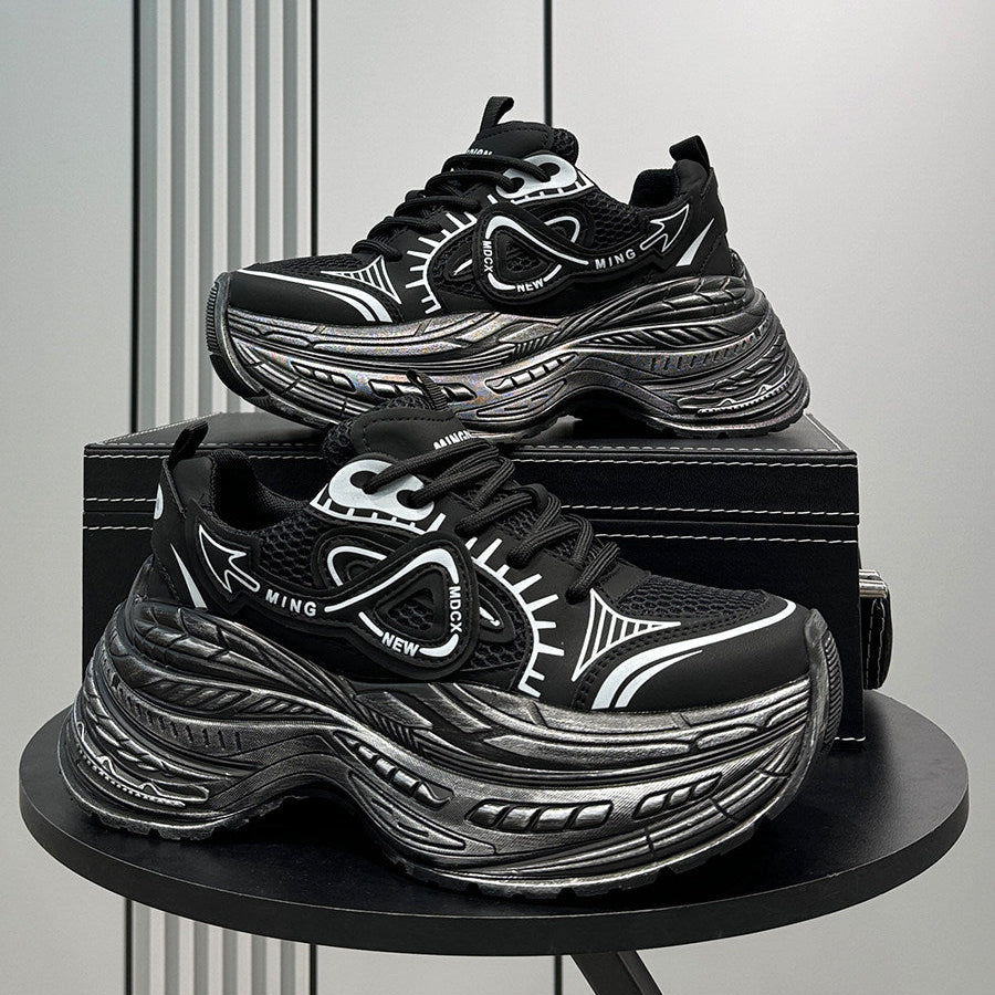 Chunky Platform Mesh Sneakers