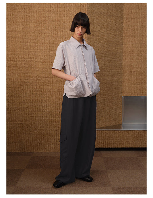Side pocket casual pants