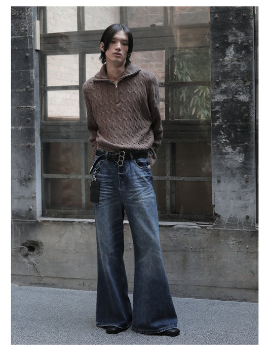 Straight Ripple Jeans