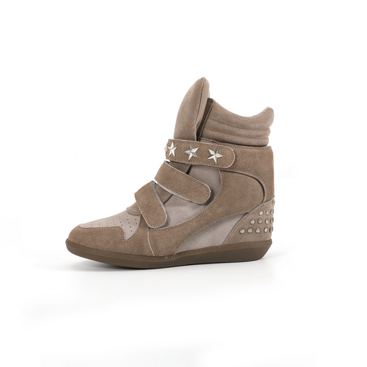 Starstrap Suede Wedge Sneaker Boots