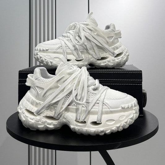 Chunky Platform Height Increase Breathable Sneakers