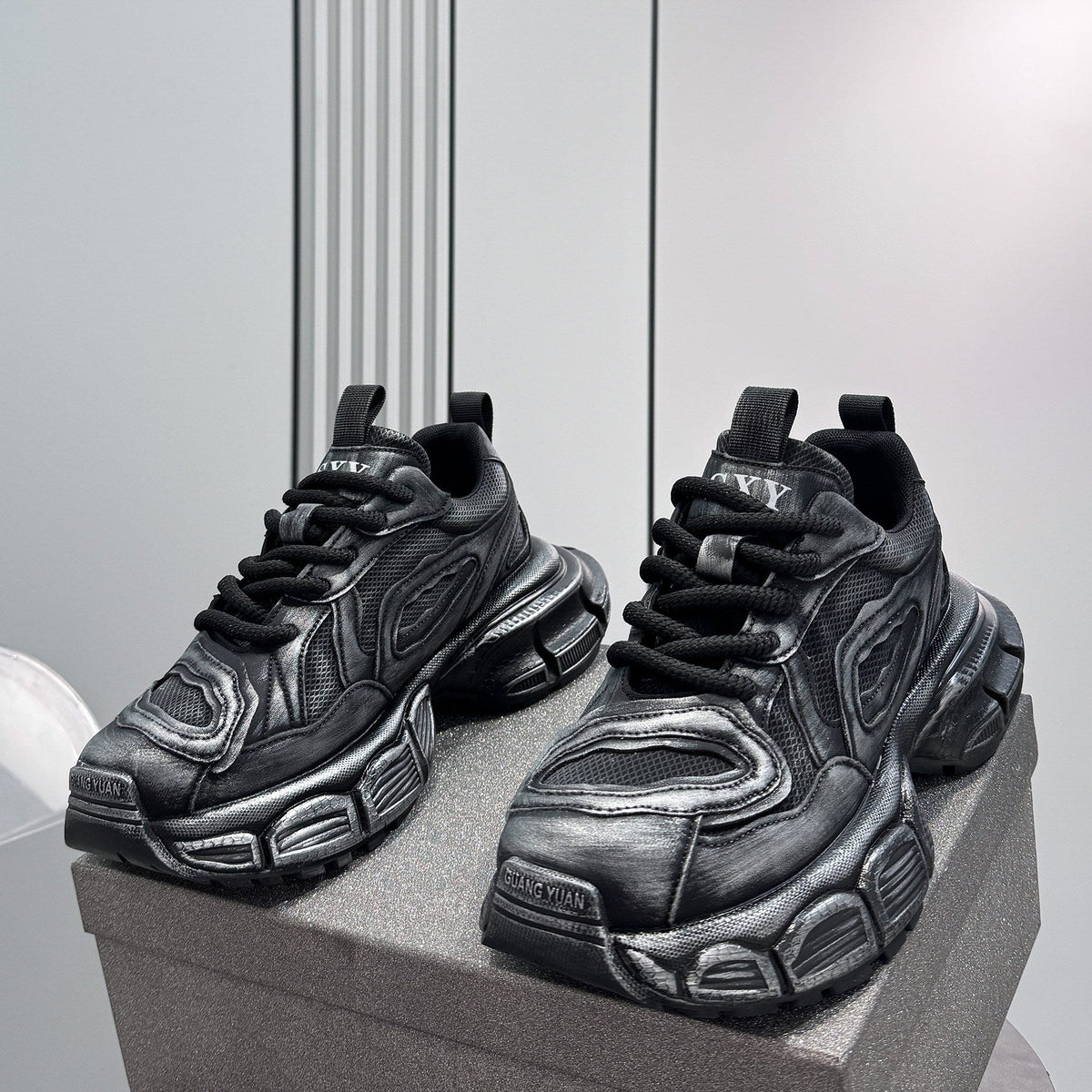 Platform Chunky Lace-Up Sneakers WN24818