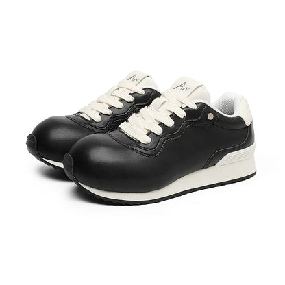 Chunky Design Leahter Running Sneakers WN19119