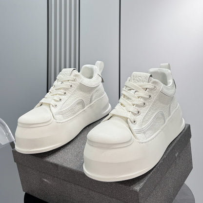 Shell Toe Platform Thick Sole Sneakers