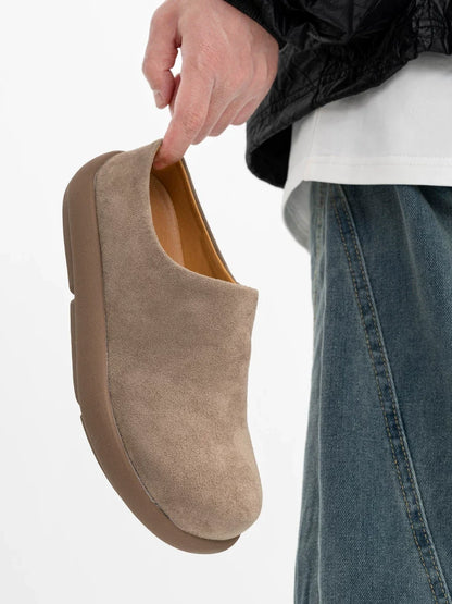 Amber Cloud Suede Clogs