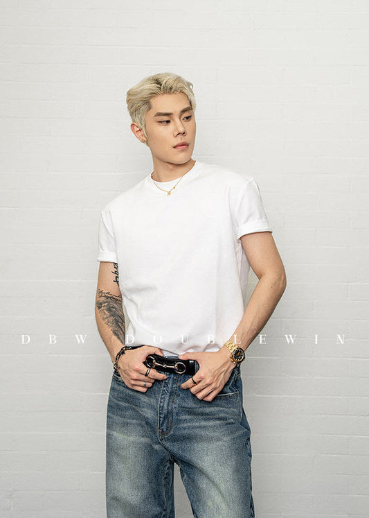 Slim-Fit Regular-Sleeve T-Shirt