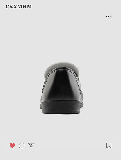 Ruffle Detail Strap Loafers