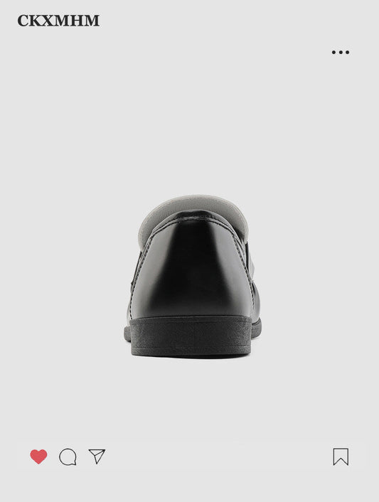 Ruffle Detail Strap Loafers