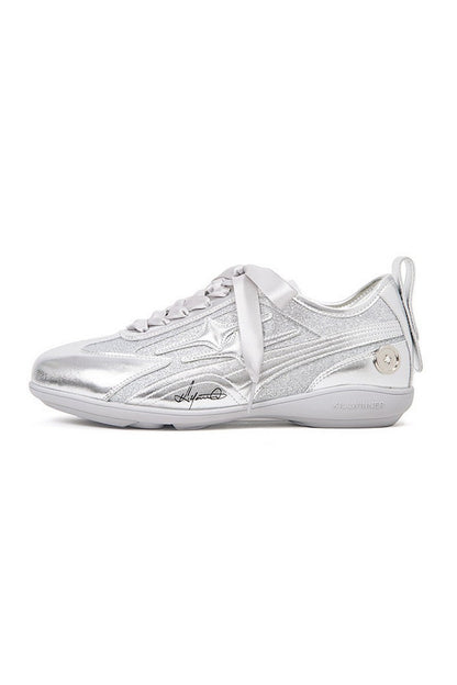 Silver German Trainer Sneakers