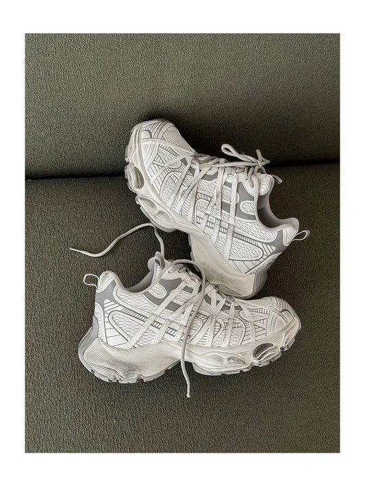 Graphic Platform Chunky Sneakers