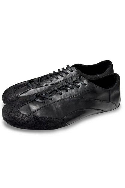 Washed Leather Trainer Shoes