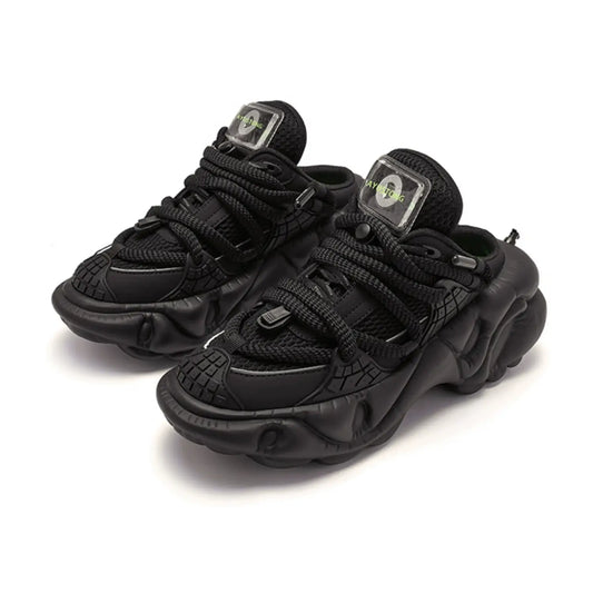 Closed Toe Chunky Sole Slip-On Shoes