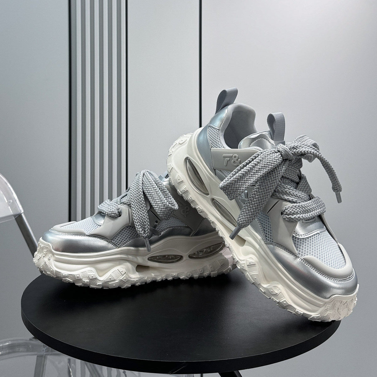 Mesh Strap Air Sole Chunky Sole Sneakers