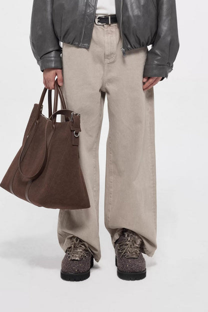 Fur-Tongue Derby Shoes
