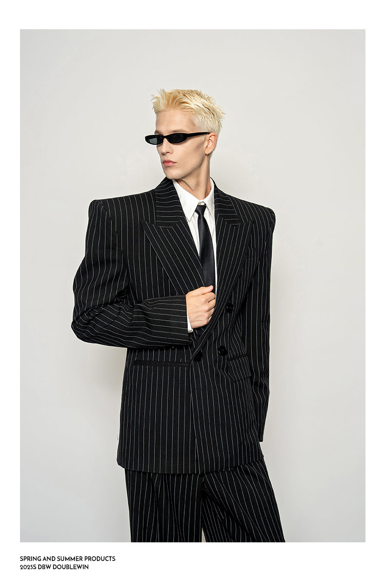High-Quality Straight-Shoulder Suit