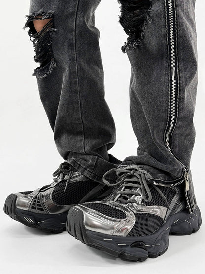Platform Design Sporty Sneakers WN19111