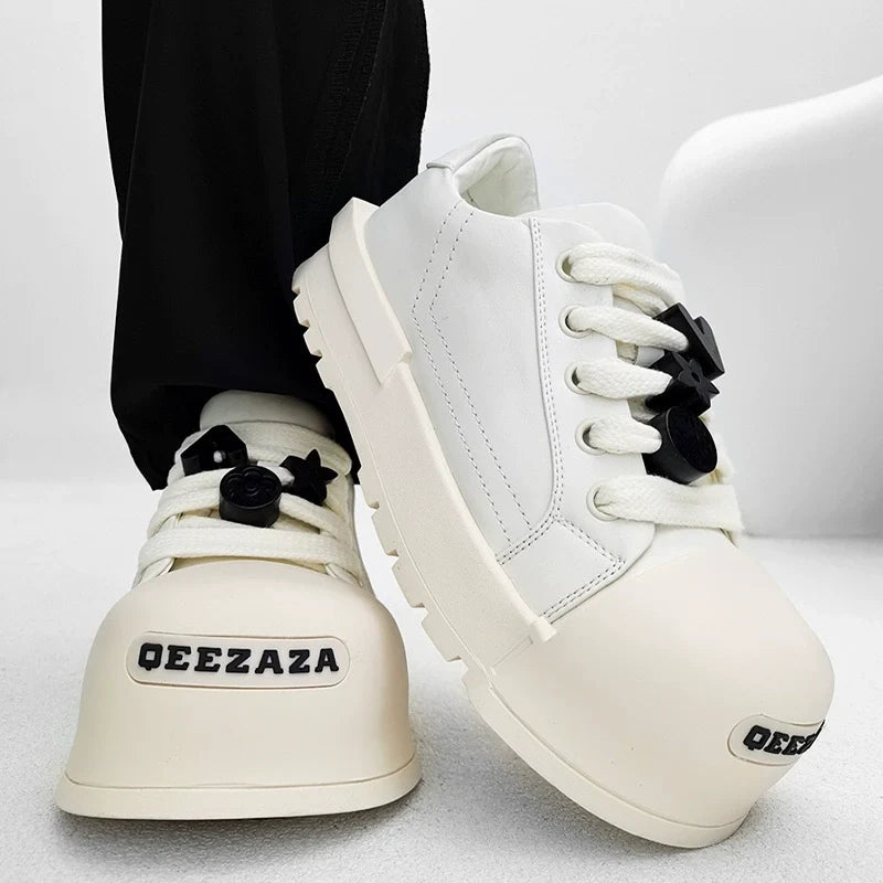 Chunky Platform Sneakers with Lace Charms