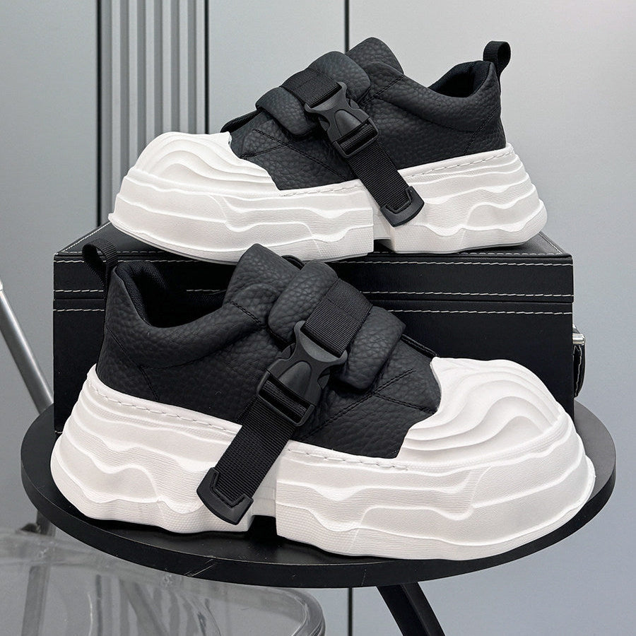 Strap Buckle Platform Chunky Sole Sneakers