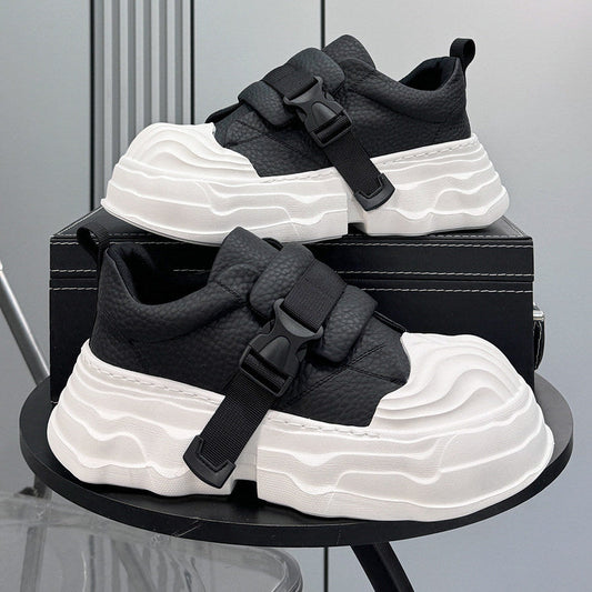 Strap Buckle Platform Chunky Sole Sneakers