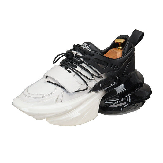 Strap Panel Air Sole Chunky Sole Sneakers