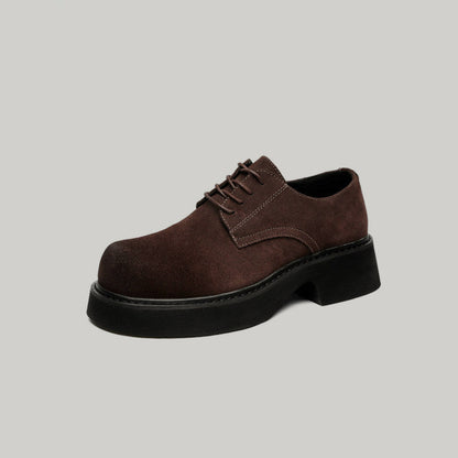 Comfortable Leather Suede Big Toe Shoes