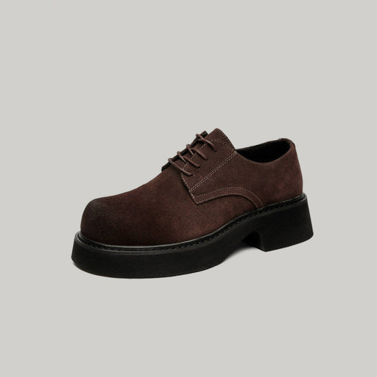 Comfortable Leather Suede Big Toe Shoes