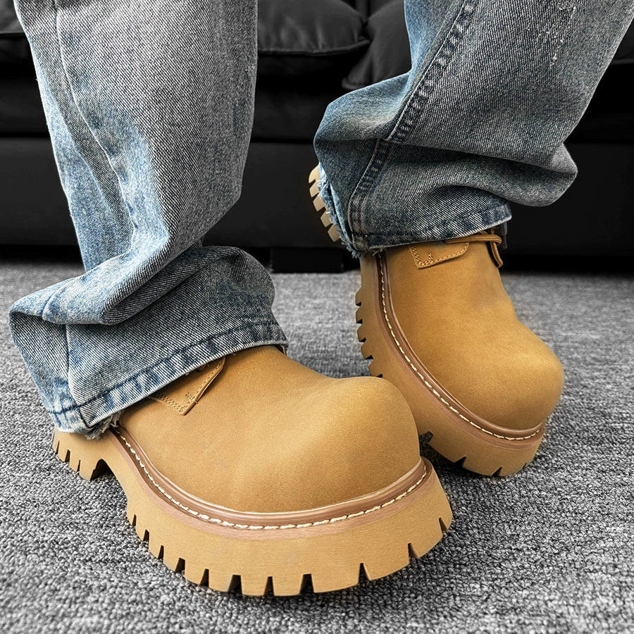Round Toe Derby Chunky Sol Shoes