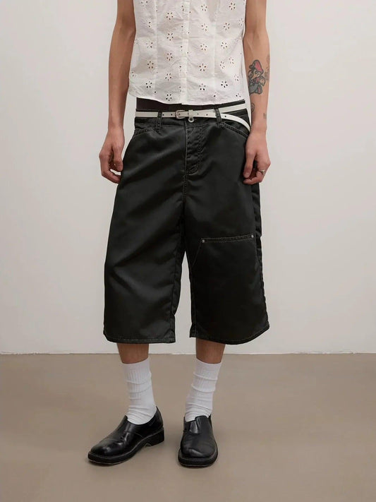 Glossy Faded Cargo Shorts