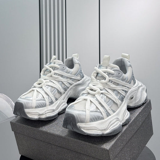 Breathable Mesh Chunky Platform Sneakers