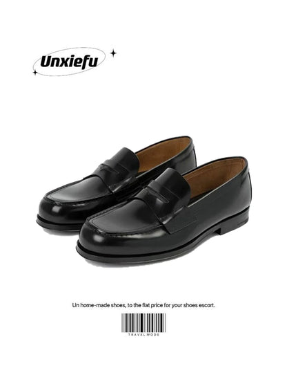 Matte Full-Grain Leather Loafers
