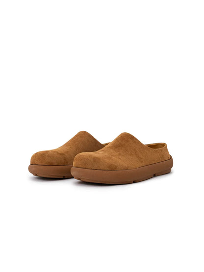 Amber Cloud Suede Clogs