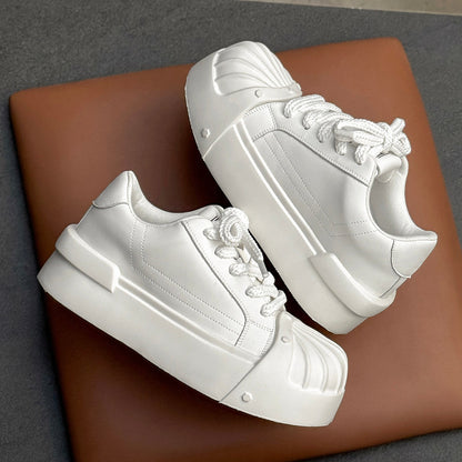 Chunky Shell Toe Platform Sneakers