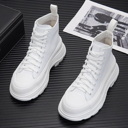 Lace Up Platform Thick Sole Short Boots