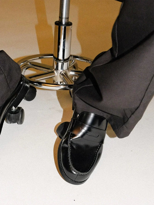 Matte Full-Grain Leather Loafers