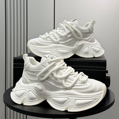 Panel Thick Sole Chunky Sole Sneakers