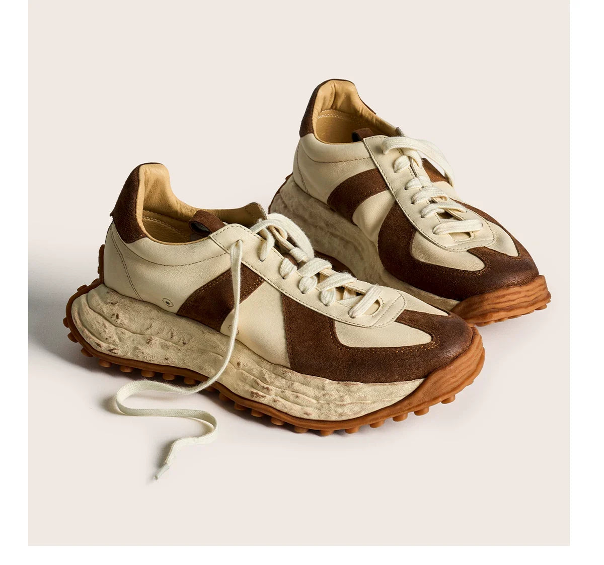 Retro Trail Leather Sneakers