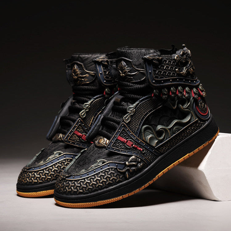 High-Top Lace-Up Sneakers
