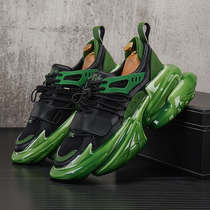Strap Panel Air Sole Chunky Sole Sneakers