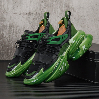 Strap Panel Air Sole Chunky Sole Sneakers