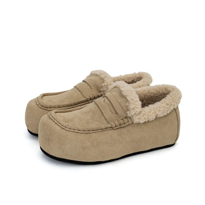 Nordic Hearth Shearling Loafers