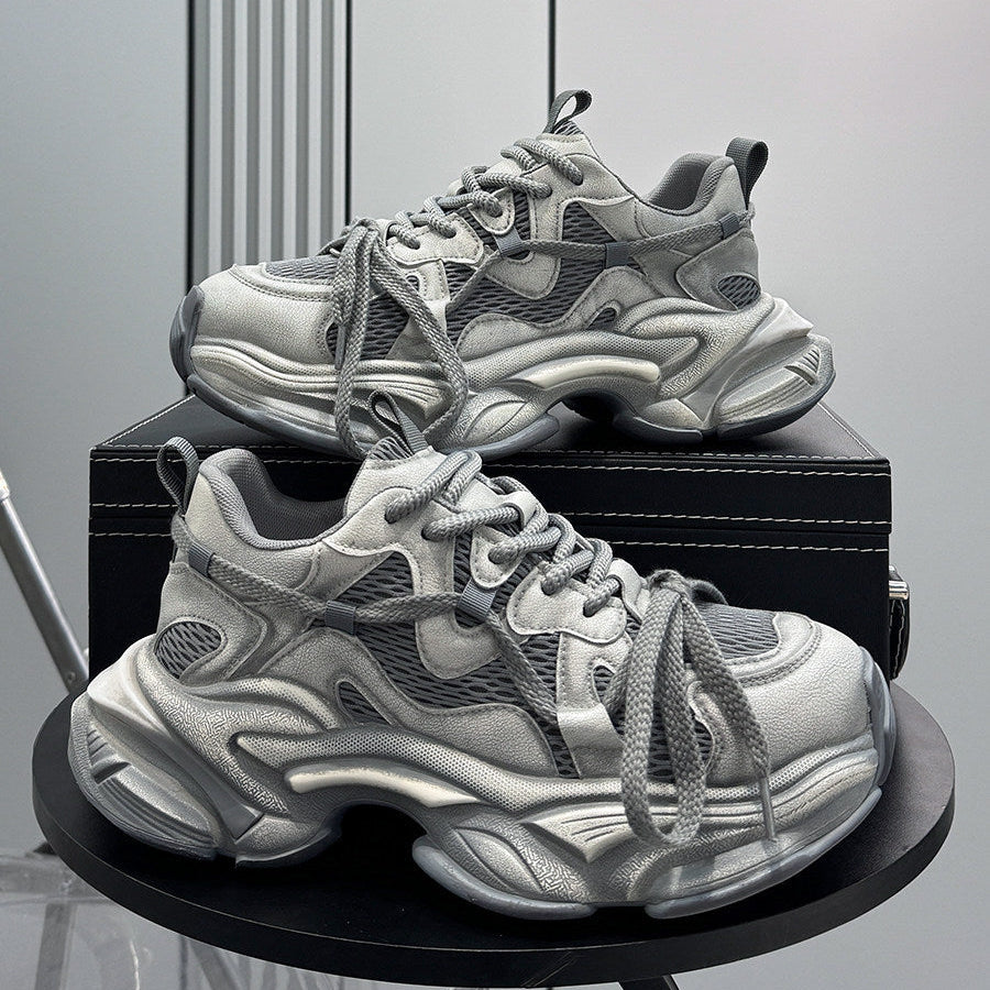 Mesh Panel Chunky Sole Sneakers