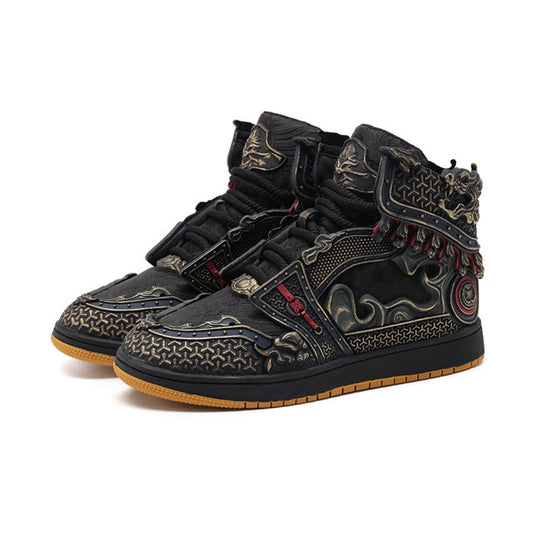 High-Top Lace-Up Sneakers