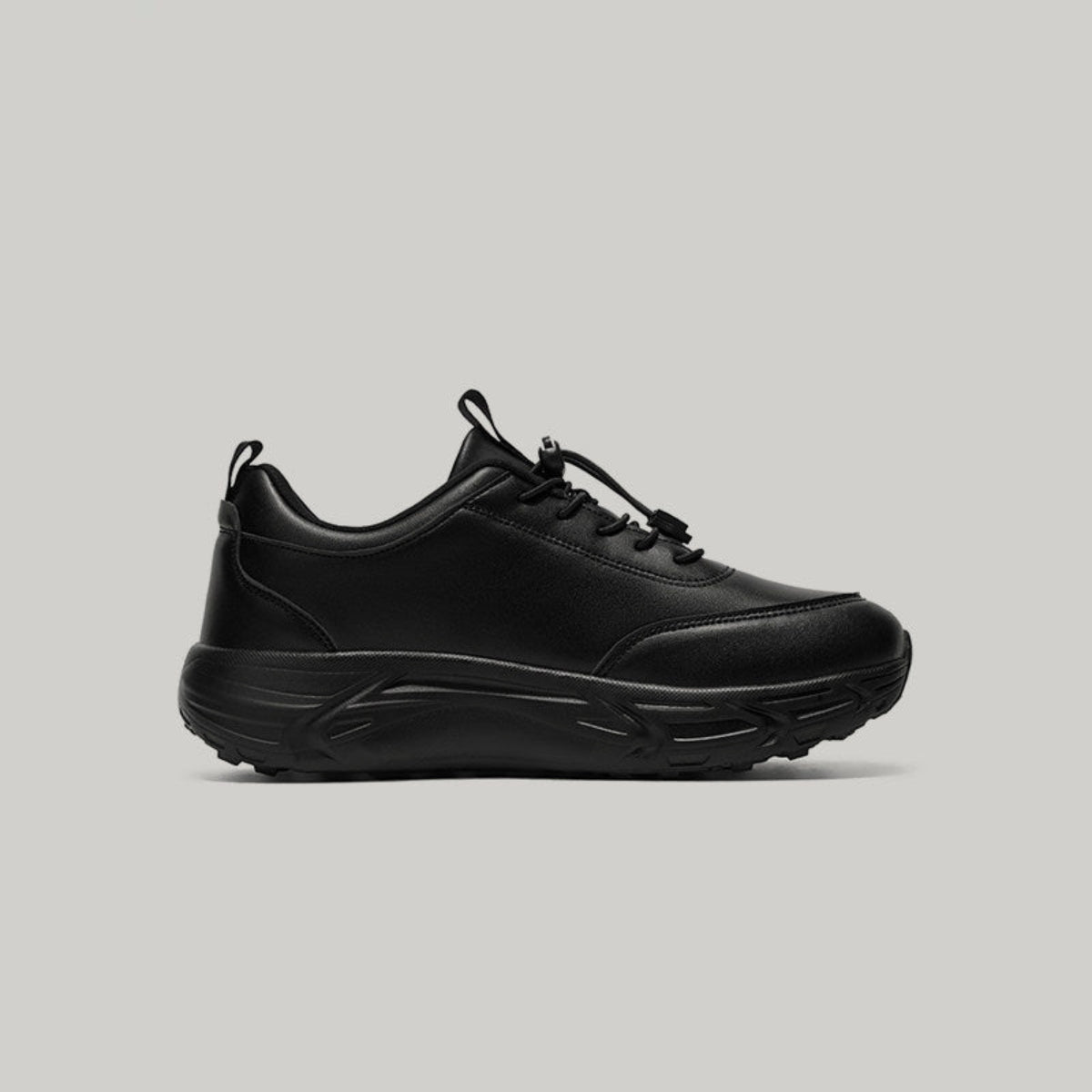Minimalist Platform Lace-Up Casual Sneakers